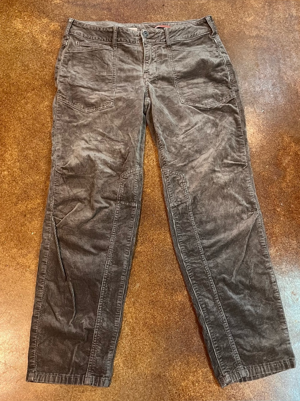 Pilcro Brown Corduroy Casual Straight-Leg Pants Sz 29